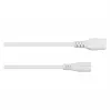 Kabelmeister Euro-Verlängerungskabel, IEC C8 Stecker auf C7 Kupplung, Weiß, 3m