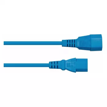 Kabelmeister Stromverlängerungskabel C14 auf C13, Blau, 3m
