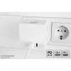KABELMEISTER Steckdosenwürfel mit 3x Schutzkontakt-Steckdosen, USB-C 20W PD 3.0 und USB-A 18W, 1,5m, Weiß