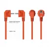 Kabelmeister Schuko auf C13 Winkel-Netzkabel 5m Orange