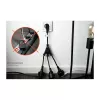 Kabelmeister SK0103-S002 3-fach Schuko Steckdosenleiste, 90° Winkelstecker, 0,2 m Kabel, Schwarz