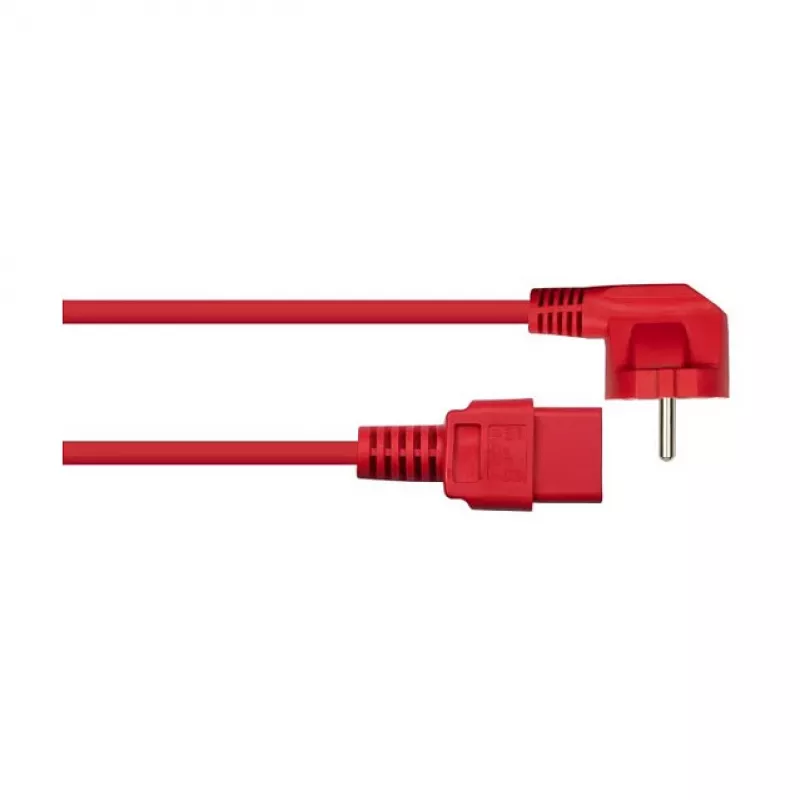 KABELMEISTER SK0190-R018 Netzkabel Schuko auf IEC C13 1,8m Schwarz