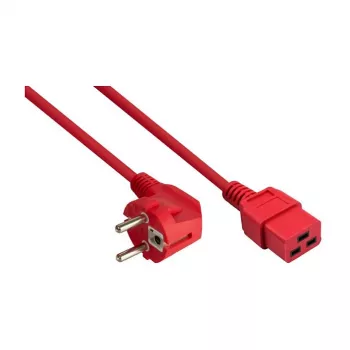 KABELMEISTER SK0190-R018 Netzkabel Schuko auf IEC C13 1,8m Schwarz