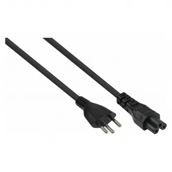 Kabelmeister SK6005-S018 AC-Netzkabel, Schweizer Typ J auf C5, Schwarz, 1,8 m