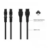 Kabelmeister SK6505-S018 Netzkabel - Italienischer Typ I Stecker auf IEC C5, Schwarz, 1,8m