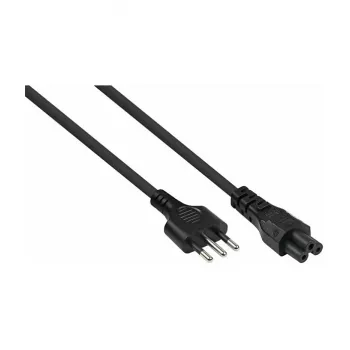 Kabelmeister SK6505-S018 Netzkabel - Italienischer Typ I Stecker auf IEC C5, Schwarz, 1,8m