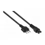 Kabelmeister SK6505-S018 Netzkabel - Italienischer Typ I Stecker auf IEC C5, Schwarz, 1,8m