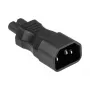 KABELMEISTER SKA-1470S IEC C14 auf C7 Netzteiladapter – 250 V / 2,5 A, Schwarz