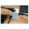kabelmeister Steckdosenwürfel 3 Steckdosen mit USB-C und USB-A, Weiß, 2m