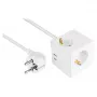 kabelmeister Steckdosenwürfel 3 Steckdosen mit USB-C und USB-A, Weiß, 2m
