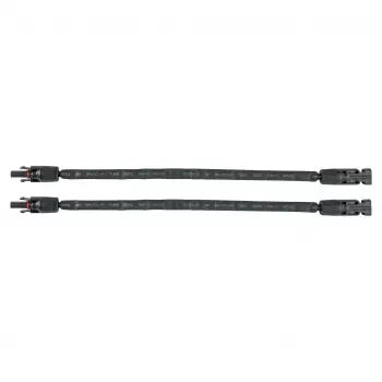 Kabelmeister Solar-Fensterdurchführung MC4 Schwarz 30cm Flachkabel