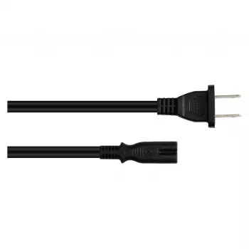 Kabelmeister US Typ A auf C7 UL Netzkabel 5m Schwarz