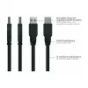 Kabelmeister USB 3.0 Verlängerungskabel - 3m, Schwarz, Typ-A Stecker auf Buchse, UL-gelistet
