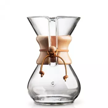 KAHLA Classic Pour-Over Coffee Maker + 6 CHEMEX Cups, Borosilikatglas, 6-Cup Kapazität