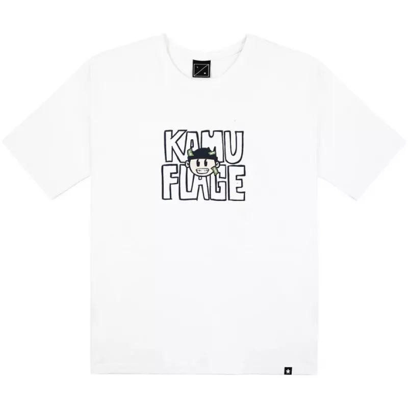 Kamuflage Cashout T-Shirt Weiß Größe M