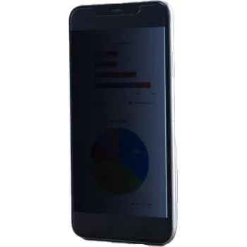 KAPSOLO 2-Wege Blickschutzfolie für Apple iPhone 14 Pro, selbstklebende PET-Folie, Anti-Glare, kratzfest, anti-Fingerabdruck, transparent KAP13011