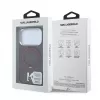 Karl Lagerfeld IML Ring Stand 360 Kameo Metal MagSafe Hülle für iPhone 18 Pro / 17 Pro - Burgunderrot
