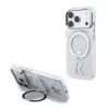 Karl Lagerfeld IML Ring Stand 360 Kameo Metal MagSafe Hülle für iPhone 18 Pro / 17 Pro - Transparent