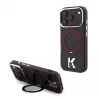 Karl Lagerfeld IML Ring Stand 360 Kameo Metal MagSafe-Hülle für iPhone 18 Pro Max / 17 Pro Max Burgundy