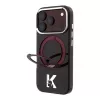 Karl Lagerfeld IML Ring Stand 360 Kameo Metal MagSafe-Hülle für iPhone 18 Pro Max / 17 Pro Max Burgundy