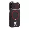 Karl Lagerfeld IML Ring Stand 360 Kameo Metal MagSafe-Hülle für iPhone 18 Pro Max / 17 Pro Max Burgundy