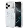 Karl Lagerfeld iPhone 15 Pro MagSafe Hartschale Transparent mit Karl Script Logo