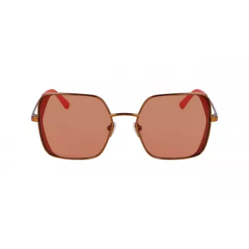 KARL LAGERFELD KL340S-800 Damen-Sonnenbrille - Schwarzer Acetatrahmen, graue Polycarbonatgläser, 56 mm