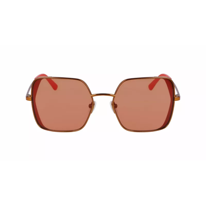 KARL LAGERFELD KL340S-800 Damen-Sonnenbrille - Schwarzer Acetatrahmen, graue Polycarbonatgläser, 56 mm