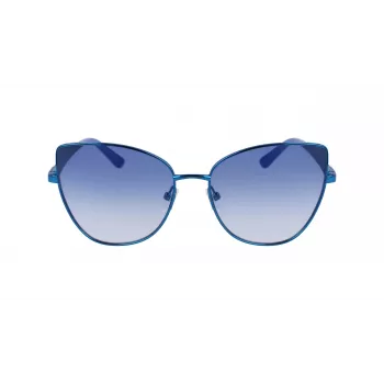 KARL LAGERFELD KL341S-400 Damen Butterfly Sonnenbrille Blau Verlauf 56mm