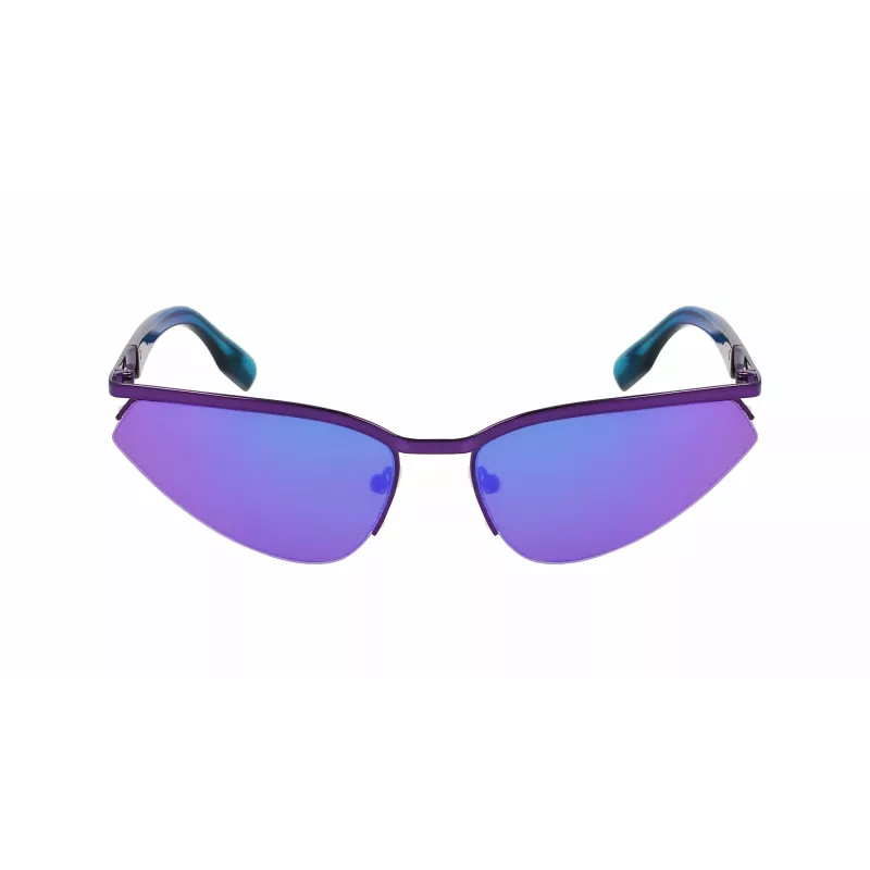 KARL LAGERFELD KL352S6117500 Unisex Rechteck-Sonnenbrille Schwarz/Grau 61mm