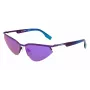 KARL LAGERFELD KL352S6117500 Unisex Rechteck-Sonnenbrille Schwarz/Grau 61mm
