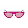 KARL LAGERFELD KL6043S-86 Damen eckige Acetat-Sonnenbrille Schwarz/Grau 52mm