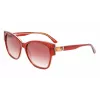 KARL LAGERFELD KL6069S-805 Damen-Sonnenbrille Havana Square Acetat 54mm