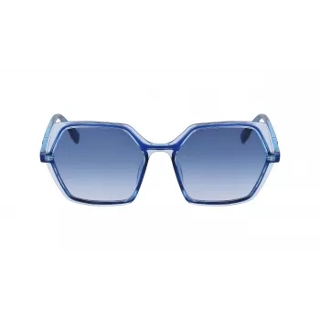 KARL LAGERFELD KL6083S-407 Damen eckige Sonnenbrille Havana Braun Gradient 56mm