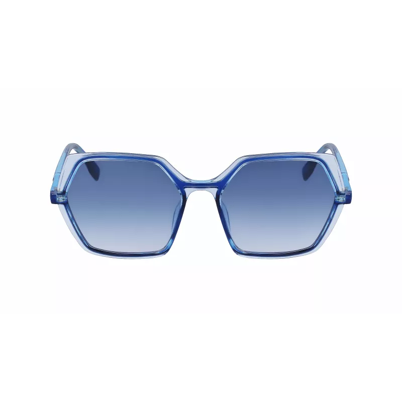 KARL LAGERFELD KL6083S-407 Damen eckige Sonnenbrille Havana Braun Gradient 56mm