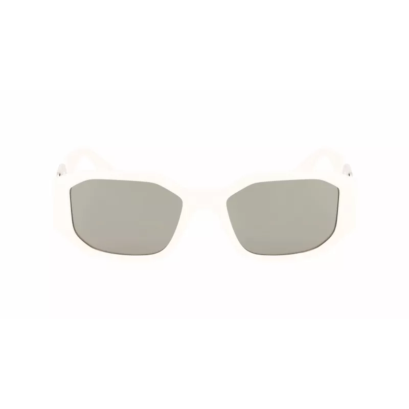 KARL LAGERFELD KL6085S-105 Damen eckige Acetat-Sonnenbrille Schwarz/Grau 55/18/140 mm