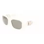 KARL LAGERFELD KL6085S-105 Damen eckige Acetat-Sonnenbrille Schwarz/Grau 55/18/140 mm
