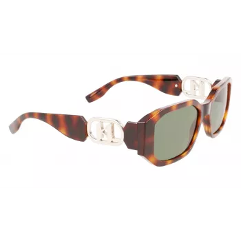 KARL LAGERFELD KL6085S-240 Damen Cat-Eye-Sonnenbrille Havana Braun Verlauf 55mm