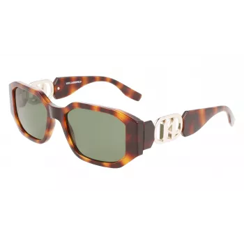KARL LAGERFELD KL6085S-240 Damen Cat-Eye-Sonnenbrille Havana Braun Verlauf 55mm
