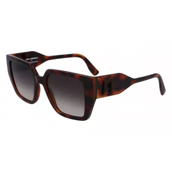 KARL LAGERFELD KL6098S-240 Damen Sonnenbrille Havana Brown Gradient 52mm