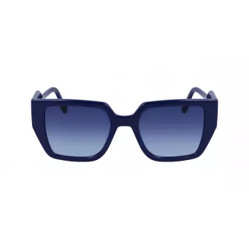 KARL LAGERFELD KL6098S-400 Damen-Sonnenbrille Dunkelblauer Rahmen Grau Verlaufsgläser 52mm