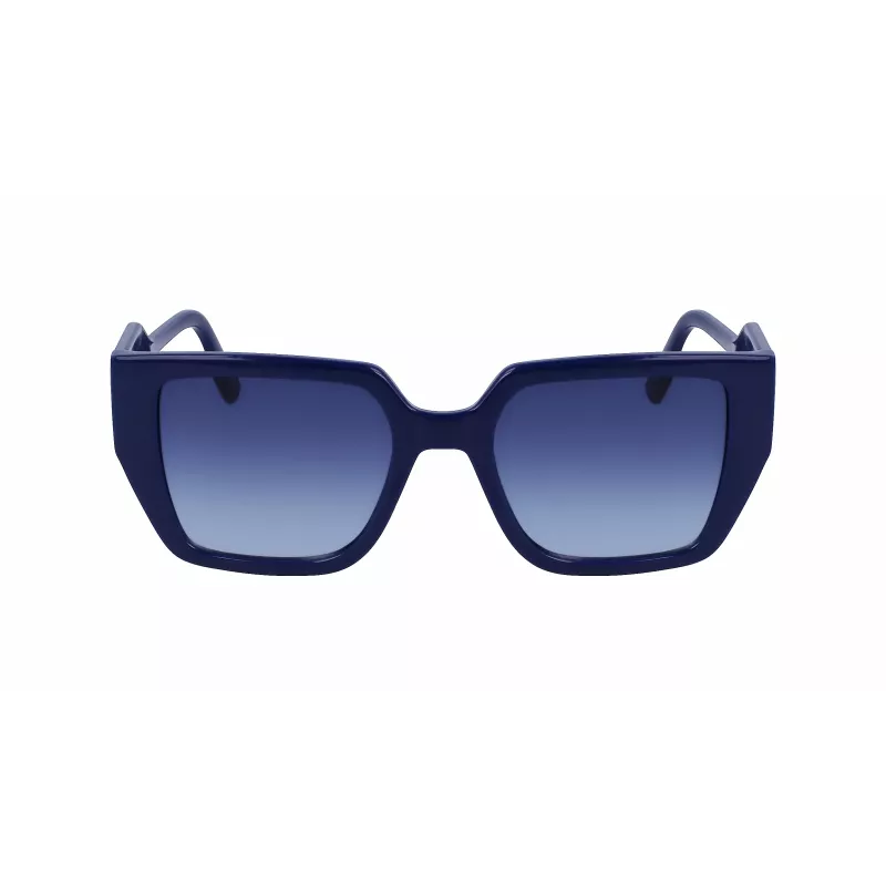 KARL LAGERFELD KL6098S-400 Damen-Sonnenbrille Dunkelblauer Rahmen Grau Verlaufsgläser 52mm