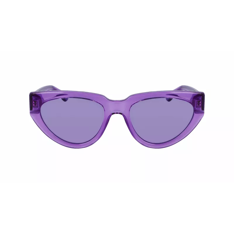 KARL LAGERFELD KL6100S-516 Damen-Sonnenbrille - Acetatrahmen, graue Gläser, 54 mm