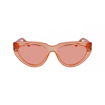 KARL LAGERFELD KL6100S-800 Damen Rechteckige Acetat-Sonnenbrille Havana Brown Gradient 54/19/140 mm