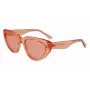 KARL LAGERFELD KL6100S-800 Damen Rechteckige Acetat-Sonnenbrille Havana Brown Gradient 54/19/140 mm