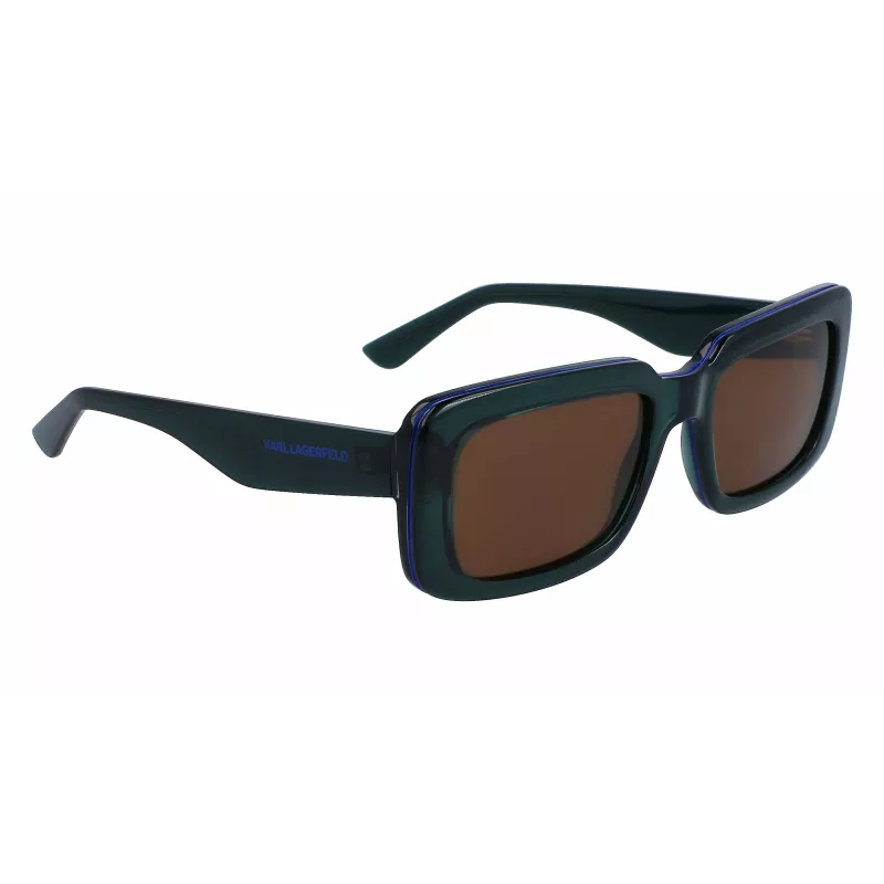 KARL LAGERFELD KL6101S-300 Unisex Sonnenbrille 54mm graue Gläser schwarzer Acetatrahmen UV400
