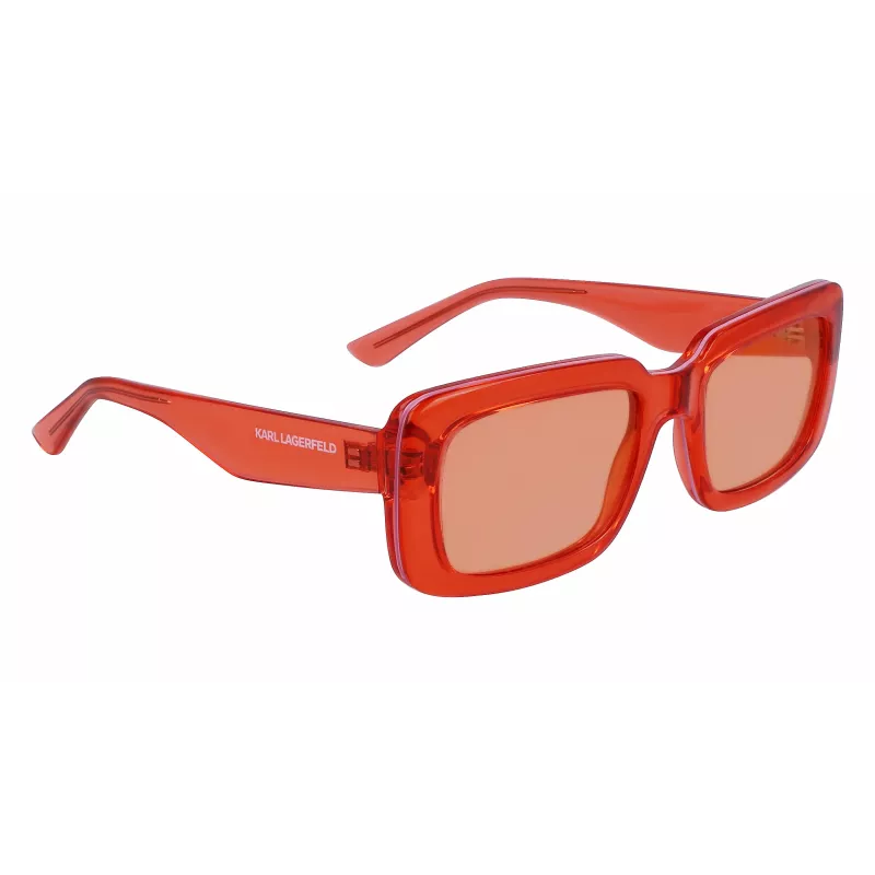 KARL LAGERFELD KL6101S-800 Unisex-Sonnenbrille - Schwarzer Rahmen, graue Gläser, 54 mm