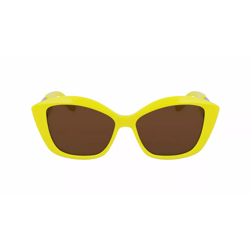 KARL LAGERFELD KL6102S-703 Damen Katzenaugen-Sonnenbrille Schwarz Grau Verlauf 56mm