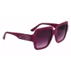KARL LAGERFELD KL6104SR-501 Damen eckige Sonnenbrille Schwarz/Grau 53mm