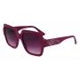 KARL LAGERFELD KL6104SR-501 Damen eckige Sonnenbrille Schwarz/Grau 53mm